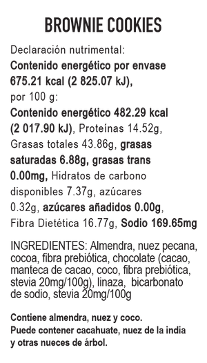 
                  
                    12-PAQUETES Galletas Keto Flourless Brownie Cookies
                  
                