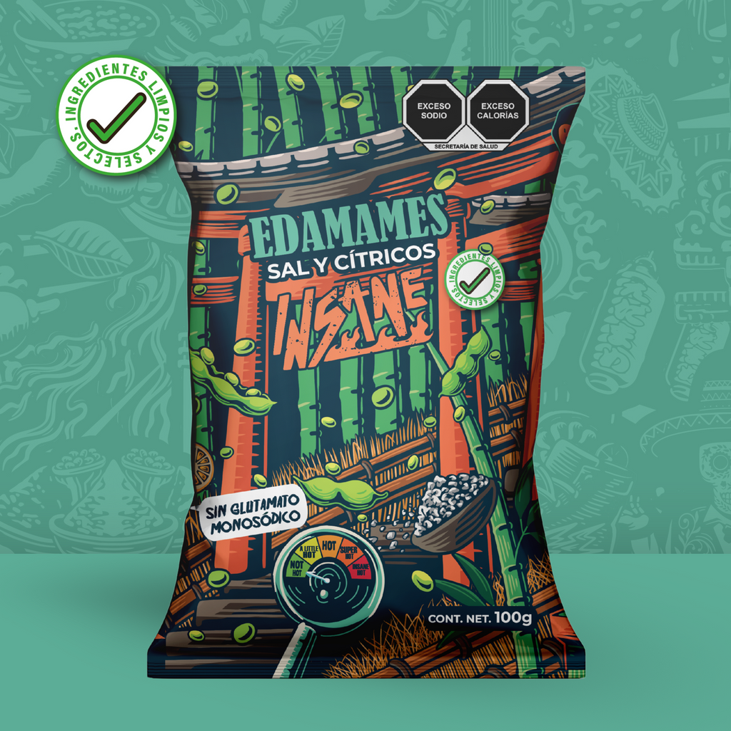 INSANE Edamames Sal y Cítricos  100 g - Frozen-Boutique