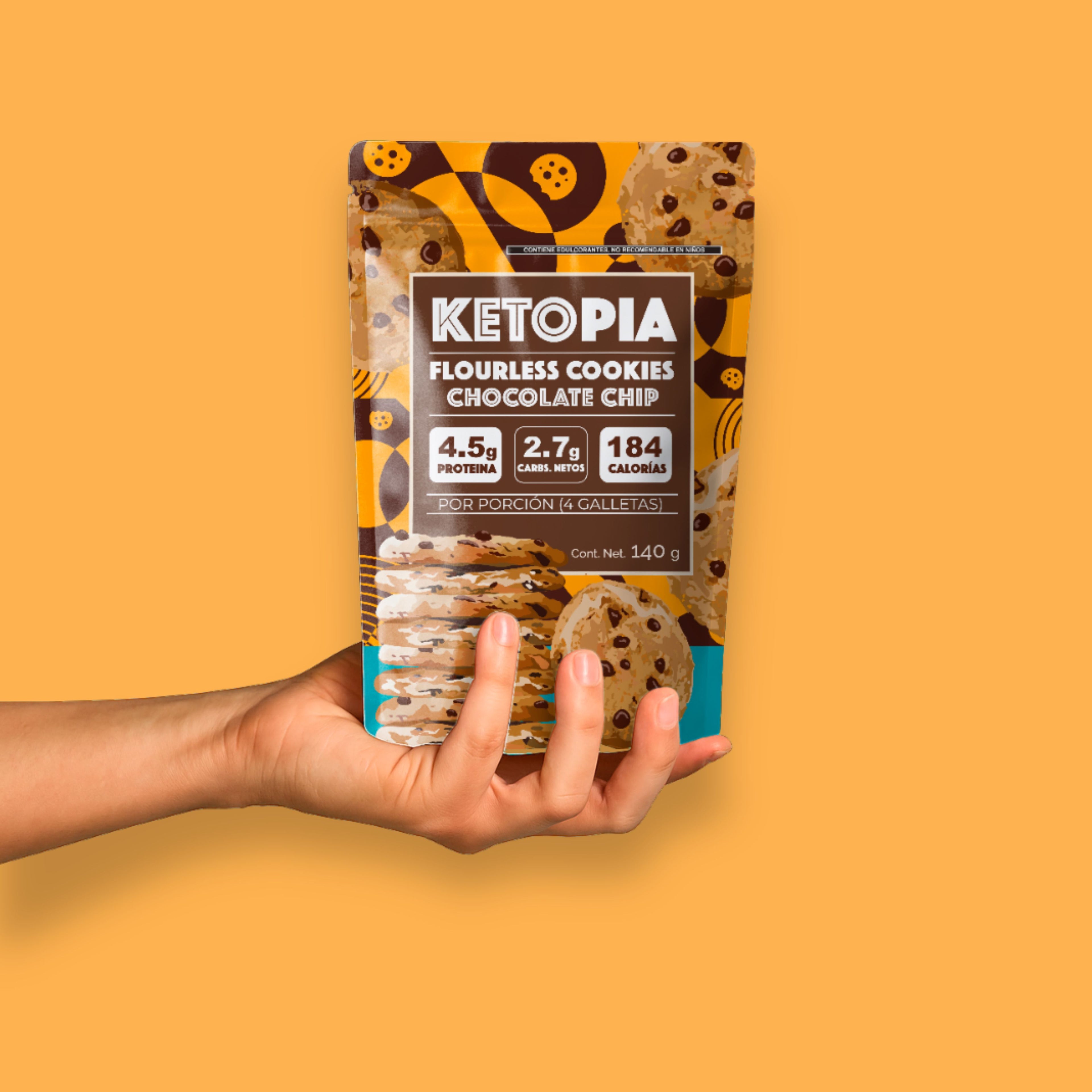 KETOPIA Galletas Sin Harina Keto Chocolate Chip 140g