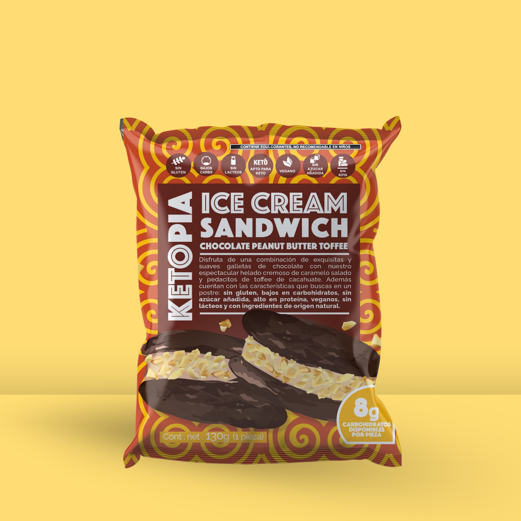 FROZEN BOUTIQUE Sandwich de Helado Keto Chocolate Peanut Butter 135g - Frozen-Boutique