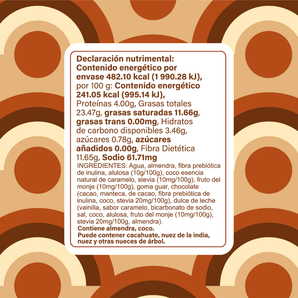 KETOPIA  Bombs de Helado Sin Azúcar Keto Dulce De Leche  195g - Frozen-Boutique