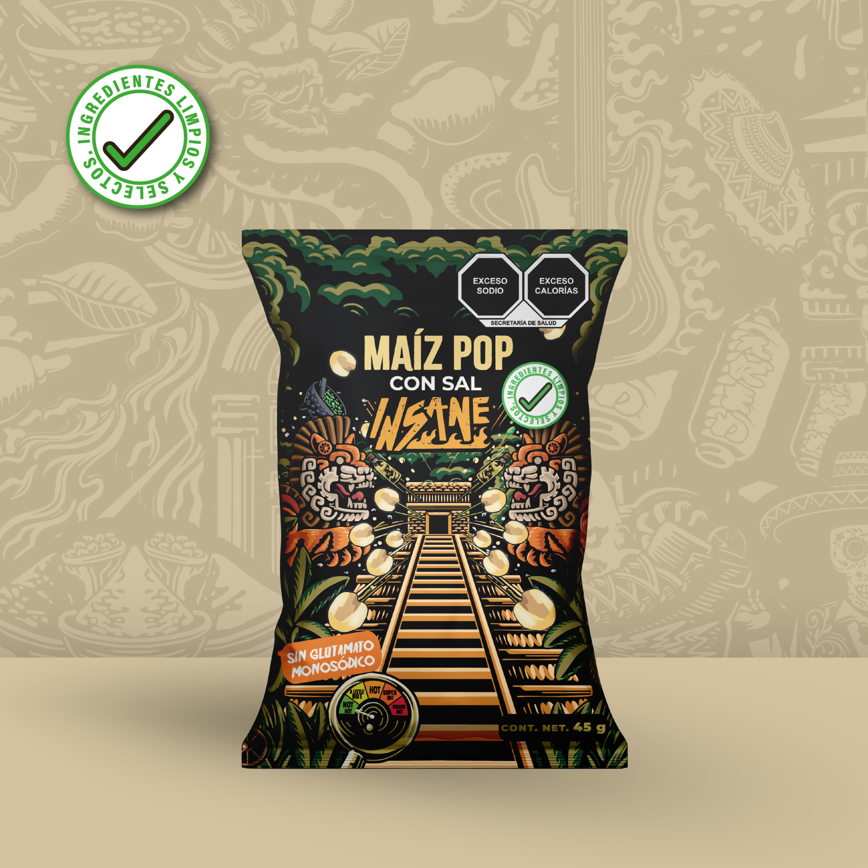 INSANE Maíz Pop Inflado Salado 45g