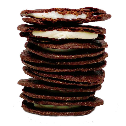 4-PAQUETES Galletas Keto Crème Filled Chocolate Wafers