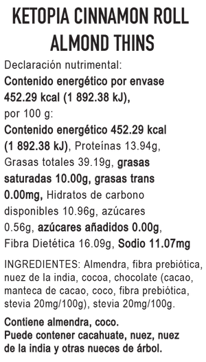 
                  
                    4-PAQUETES Galletas Keto Almond Thins Cinnamon Roll
                  
                