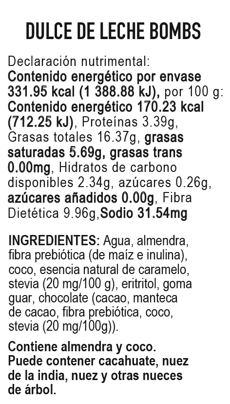 8-ENVASES ICE CREAM BOMBS DULCE DE LECHE