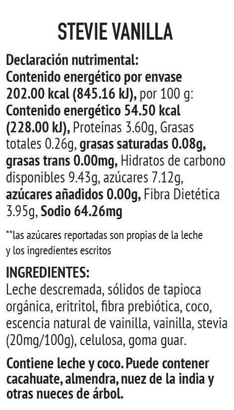 
                  
                    8-PIEZAS HELADO STEVIE VANILLA, SÚPER BAJO EN CALORÍAS
                  
                